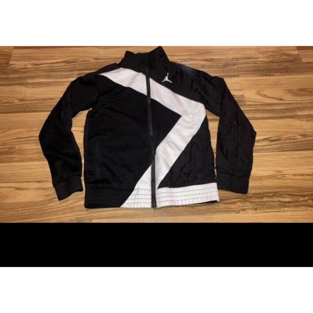 Jordan Kids Black and White Raincoat